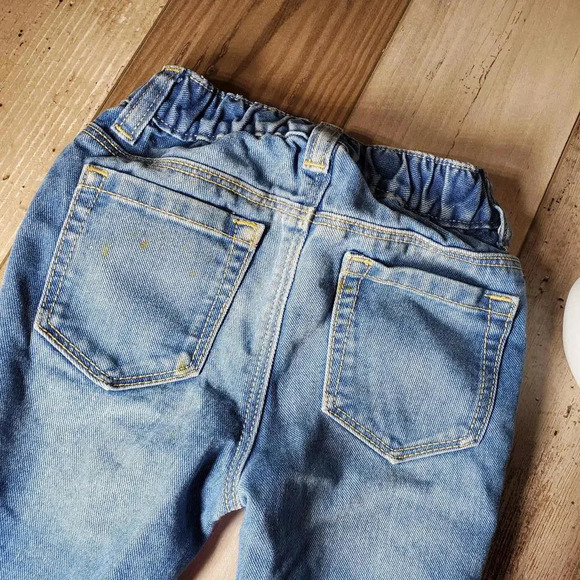 Old Navy Straight Blue Medium Wash Denim Jeans Boys Size 18-24m GUC - Picture 9 of 10